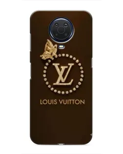 Чехол для Nokia G20 с картинкой «LV — золотая печать»
