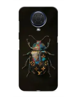 Чехол для Nokia G20 с картинкой «LV — мраморный принт»