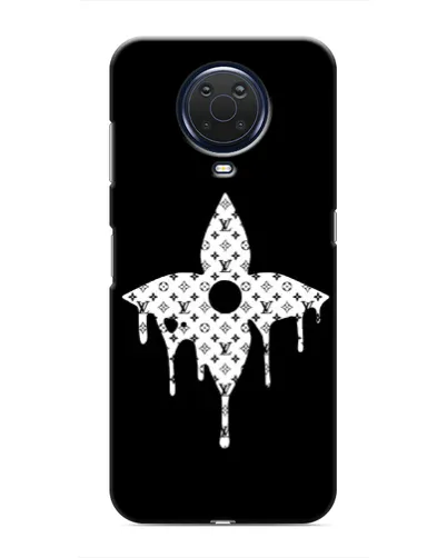 Чехол для Nokia G20 с картинкой «Цветочная монограмма»