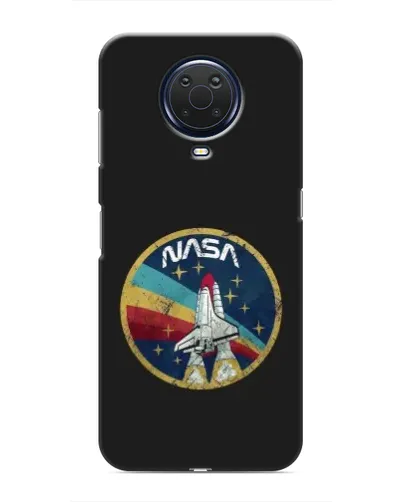 Чехол для Nokia G20 с картинкой «NASA — эмблема миссии»
