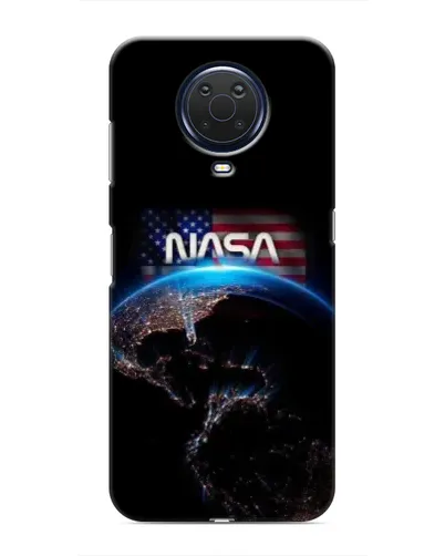 Чехол для Nokia G20 с картинкой «Земля из космоса NASA»