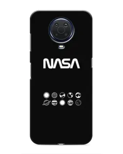 Чехол для Nokia G20 с картинкой «NASA — технический принт»