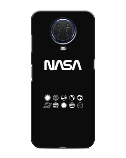Чехол для Nokia G20 с картинкой «NASA — технический принт»