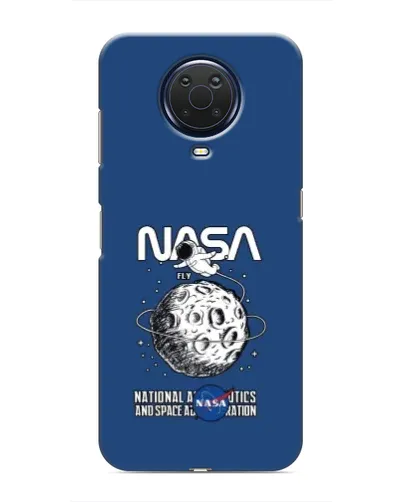 Чехол для Nokia G20 с картинкой «NASA — лунная миссия»