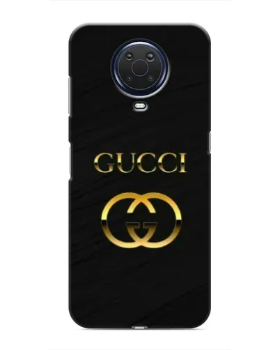 Чехол для Nokia G20 с картинкой «Золотой логотип Gucci»