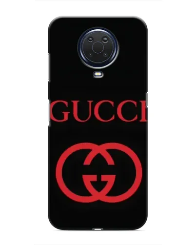 Чехол для Nokia G20 с картинкой «Gucci — красный логотип»