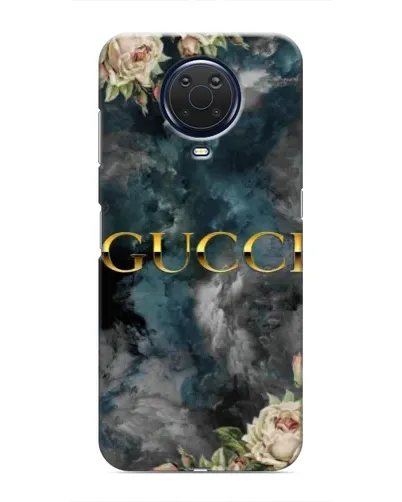 Чехол для Nokia G20 с картинкой «Абстрактные цветы Gucci»