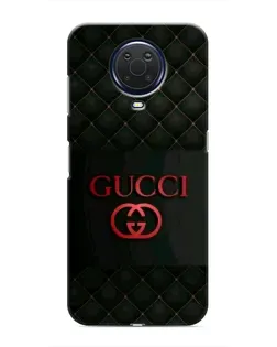 Чехол для Nokia G20 с картинкой «Gucci — стеганый черный»