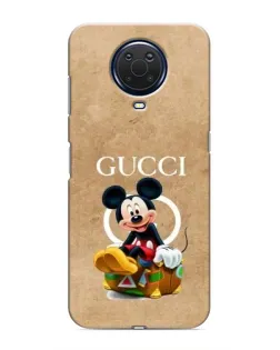 Чехол для Nokia G20 с картинкой «Микки Маус Gucci — крафт»