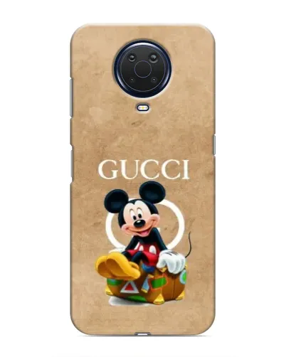 Чехол для Nokia G20 с картинкой «Микки Маус Gucci — крафт»