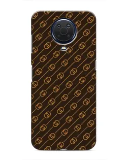 Чехол для Nokia G20 с картинкой «Gucci — золотые диагонали»