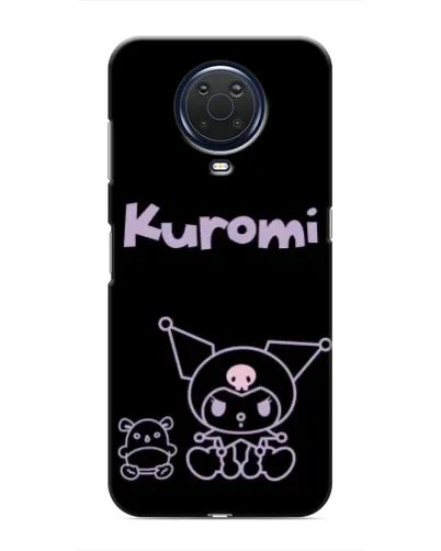 Чохол для Nokia G20 з картинкою «Kuromi — чорний мінімалізм»