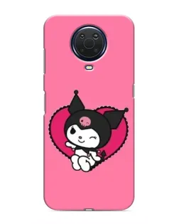 Чохол для Nokia G20 з картинкою «Kuromi — любов у серці»