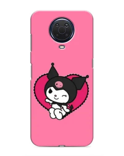 Чохол для Nokia G20 з картинкою «Kuromi — любов у серці»