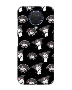 Чохол для Nokia G20 з картинкою «Чорний паттерн Kuromi»