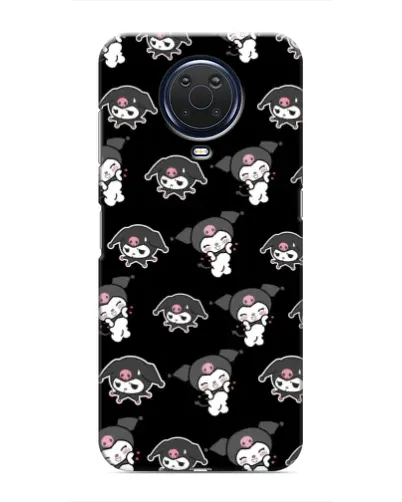 Чохол для Nokia G20 з картинкою «Чорний паттерн Kuromi»
