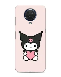 Чохол для Nokia G20 з картинкою «Kuromi та серце»