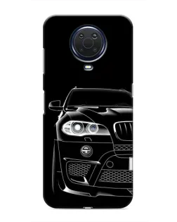 Чехол для Nokia G20 с картинкой «Темный силуэт BMW»