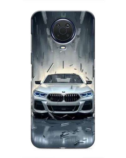 Чехол для Nokia G20 с картинкой «BMW в свете фар» Чехол для Nokia G20 с картинкой «BMW в свете фар»