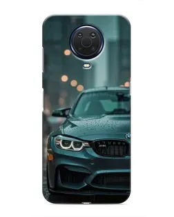 Чехол для Nokia G20 с картинкой «BMW в огнях города»