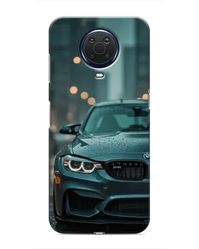 Чехол для Nokia G20 с картинкой «BMW в огнях города» Чехол для Nokia G20 с картинкой «BMW в огнях города»