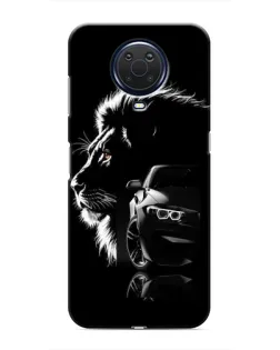Чехол для Nokia G20 с картинкой «BMW и лев»