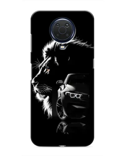 Чехол для Nokia G20 с картинкой «BMW и лев» Чехол для Nokia G20 с картинкой «BMW и лев»