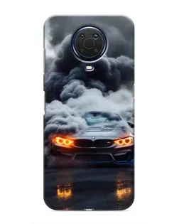 Чехол для Nokia G20 с картинкой «BMW в дыму»
