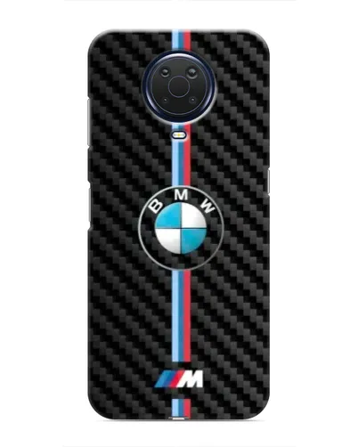Чехол для Nokia G20 с картинкой «Эмблема BMW и карбон» Чехол для Nokia G20 с картинкой «Эмблема BMW и карбон»