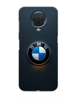 Чехол для Nokia G20 с картинкой «Логотип BMW — минимализм»
