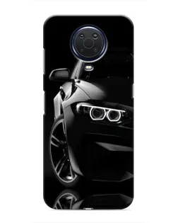 Чохол для Nokia G20 з картинкою «Чорна BMW — профіль»