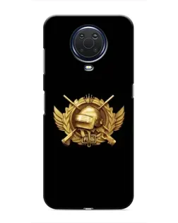 Чохол для Nokia G20 з картинкою «PUBG — помаранчевий градієнт»