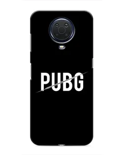 Чохол для Nokia G20 з картинкою «PUBG — білий логотип»