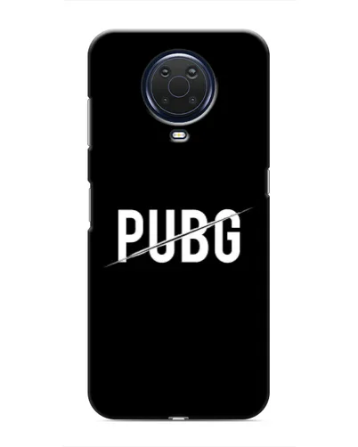 Чохол для Nokia G20 з картинкою «PUBG — білий логотип»