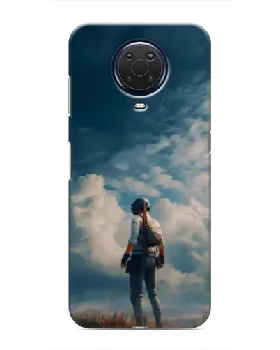Чохол для Nokia G20 з картинкою «Герой PUBG на скелі»