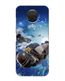 Чохол для Nokia G20 з картинкою «Десант PUBG — стрибок»