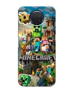 Чохол для Nokia G20 з картинкою «Замок Minecraft»