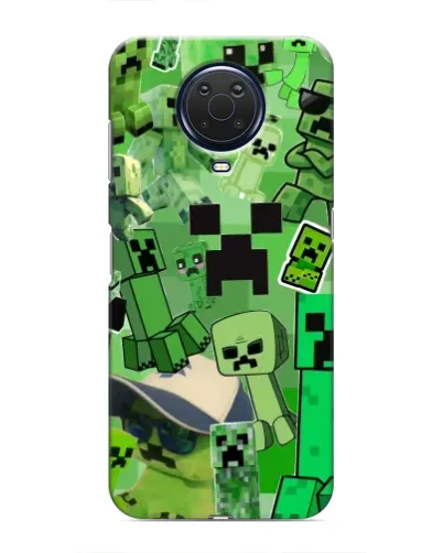 Чохол для Nokia G20 з картинкою «Кріпери Minecraft»