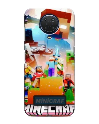 Чохол для Nokia G20 з картинкою «Minecraft герої гри»