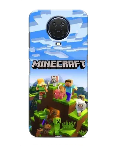 Чохол для Nokia G20 з картинкою «Minecraft класичний світ»