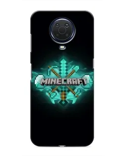 Чохол для Nokia G20 з картинкою «Minecraft Diamond лого»