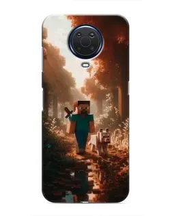 Чохол для Nokia G20 з картинкою «Стів у лісі»