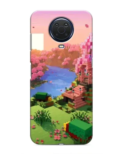 Чохол для Nokia G20 з картинкою «Рожеве дерево Minecraft»