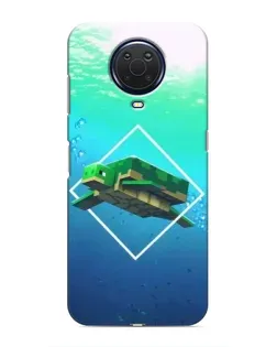 Чехол для Nokia G20 с картинкой «Черепаха Minecraft»