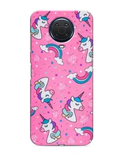 Чехол для Nokia G20 с картинкой «Unicorn паттерн розовый»