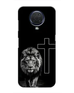 Чехол для Nokia G20 с картинкой «Лев и Крест»
