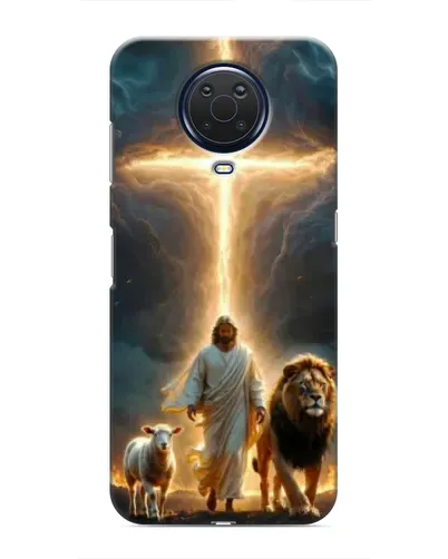 Чехол для Nokia G20 с картинкой «Лев Иуды и Свет»