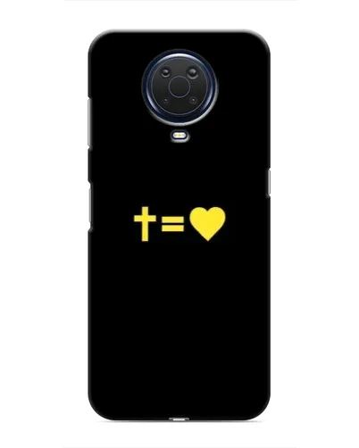 Чехол для Nokia G20 с картинкой «Сердце и Крест»