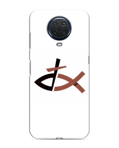 Чехол для Nokia G20 с картинкой «Рыба и крест»
