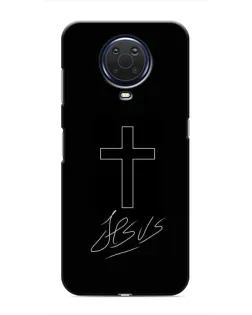 Чохол для Nokia G20 з картинкою «Графічний хрест Jesus»